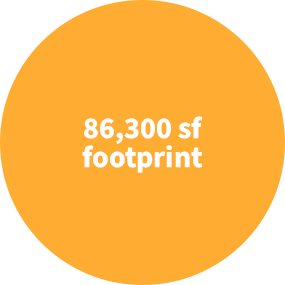 86,300 Sf Footprint